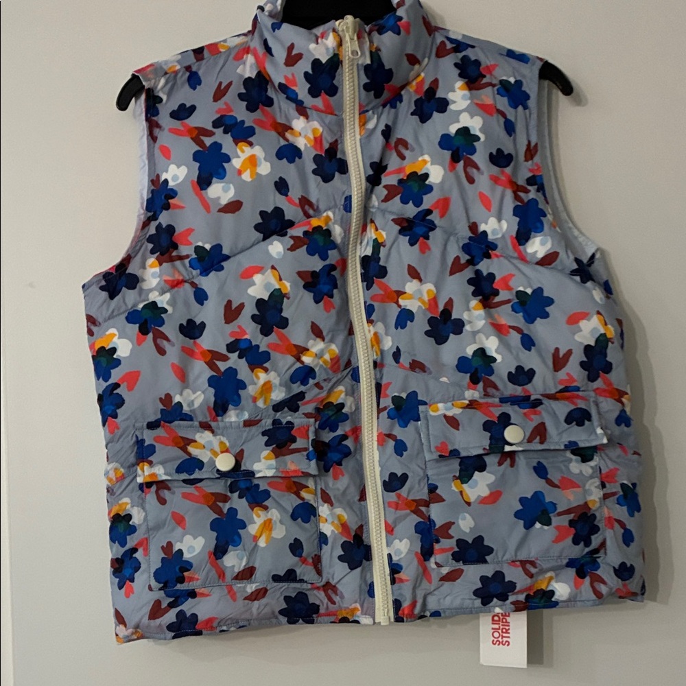 NWT SOLID & STRIPED The Jackie Reversible Vest